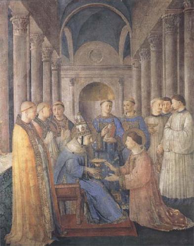 Sandro Botticelli Fra Angelico,Ordination of St Lawrence